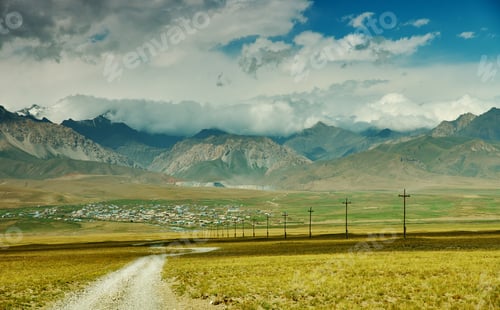 Preview: Alay Valley Of Osh Region, Kyrgyzstan, Pamir Mountains In Kyrgyzstan