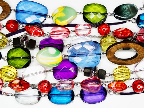 Preview: Jewelry Beads With Bright Colorful Crystals Luxury Fashion Accessory Background