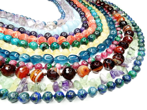 Preview: Semigem Necklace With Bright Crystals Jewellery