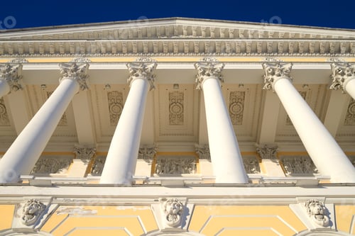 Preview: State Russian Museum In St.Petersburg At Sunny Day, Russia.