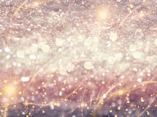 Visualização: Guirlanda de luzes de Natal de fundo abstrato