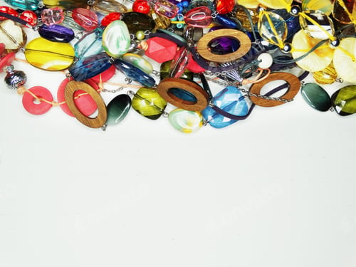 Preview: Jewelry Beads With Bright Colorful Crystals Luxury Fashion Accessory Background