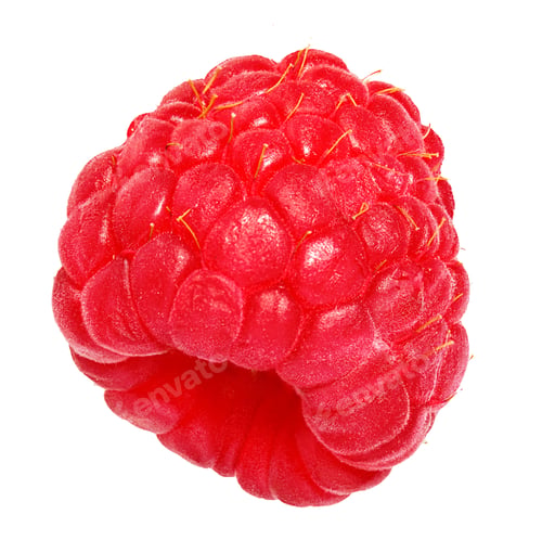 Preview: Raspberry Isolated On White Background