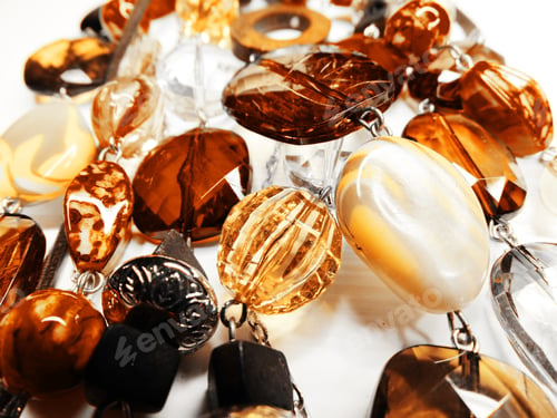 Preview: Jewelry Beads With Bright Colorful Crystals Luxury Fashion Accessory Background