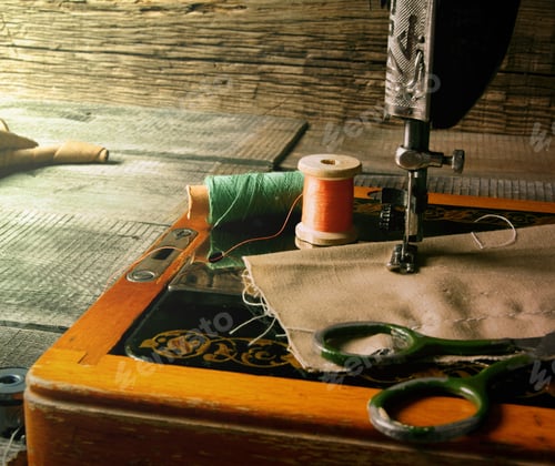 Preview: The Sewing Machine And Tools. Vintage Sewing .