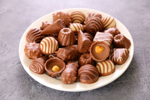 Preview: Plate Of Festive Chocolate Assortment