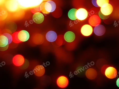 Preview: Abstract Background Colorful Blurred Christmas Light Garland