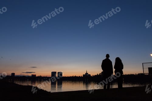 Preview: Lovers Admire The Sunset On Lake
