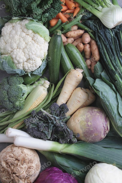 Preview: Vegetable Selection Background