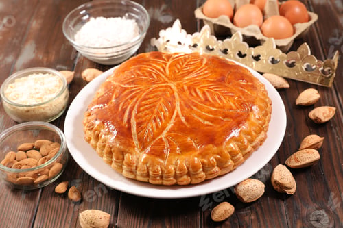 Preview: Epiphany Cake On Wood Background