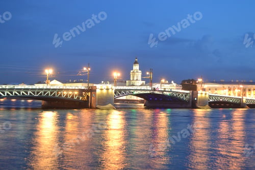 Preview: Palace Bridge At Dawn, St.Petersburg, Russia.