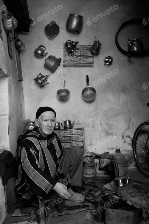 Preview: Marrakech, Morocco - March 6: Traditional Store On Streets On March 6, 2014. With A Population Of