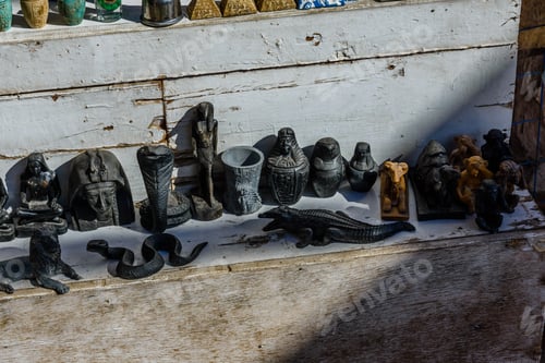 Preview: Different Egyptian Souvenirs For Sale In Street Shop