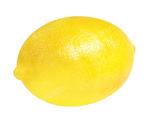 Preview: Fresh Lemon Isolated On White Background