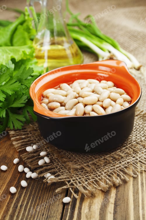 Preview: Bean Stew In The Ceramic Pot On A Table