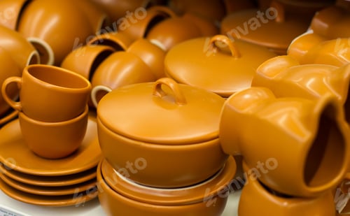 Preview: Colorful Collection Of Handmade Pottery