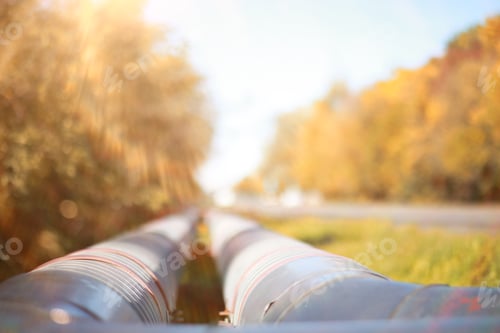 Preview: Industrial Pipes On Street Construction
