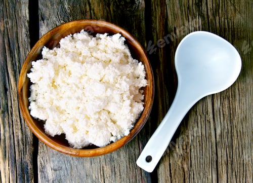 Preview: Cottage Cheese On Wooden Board .