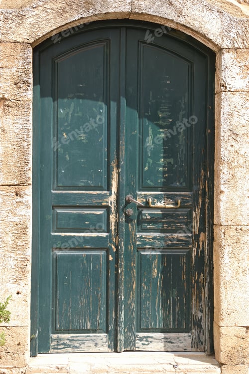 Preview: Door Of An Old Building In Malia, Crete, Greece.