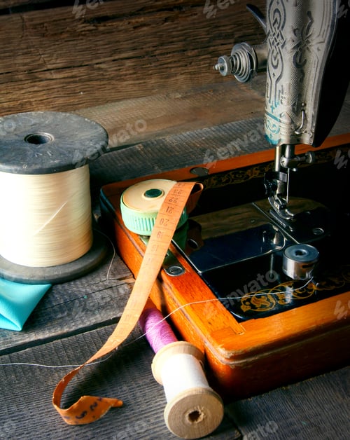 Preview: The Sewing Machine And Tools. Vintage Sewing .