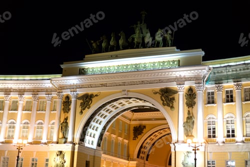 Preview: The General Staff Building - A Historic Building, Is Located On The Palace Square In St