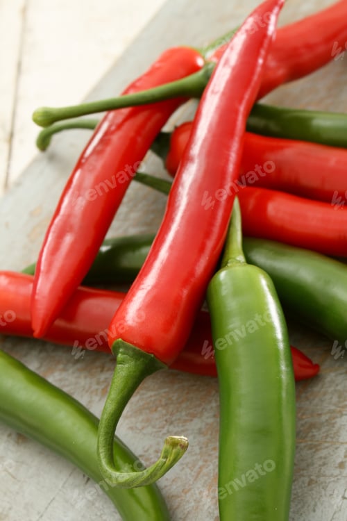 Preview: Red And Green Chillies