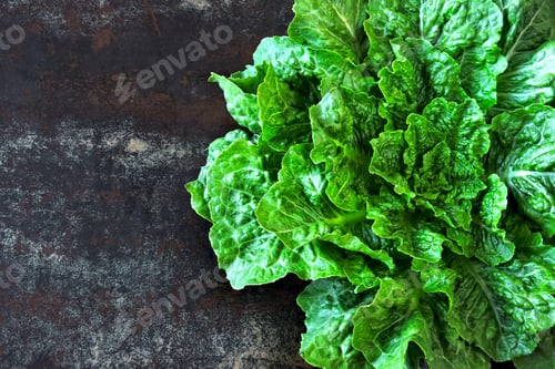 Preview: Fresh Romaine Lettuce. Low-Calorie Product.
