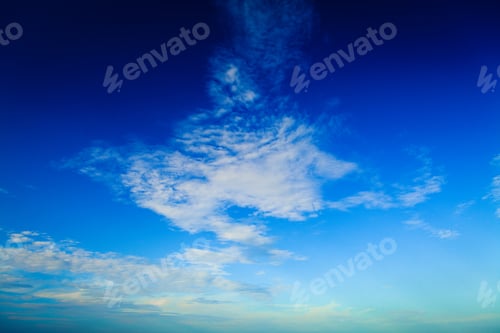 Preview: Blue Sky With Clouds And Sun