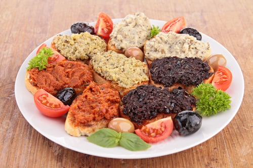Preview: Assortment Of Olive Spread And Toast
