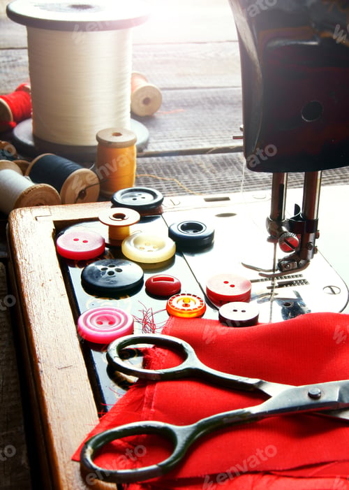 Preview: Sewing. The Sewing Machine And Accessories.