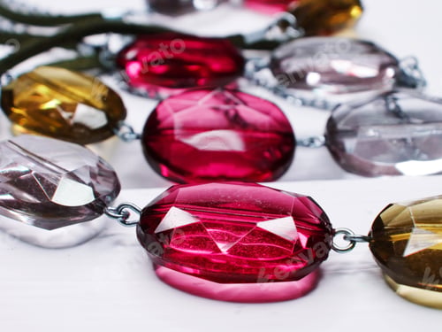 Preview: Jewelry Beads With Bright Colorful Crystals Luxury Fashion Accessory Background