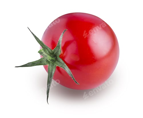 Preview: Fresh Cherry Tomato Isolated On White Background