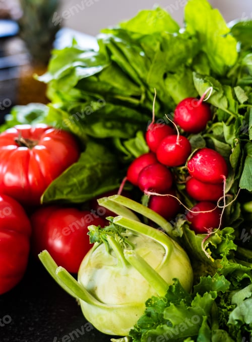 Preview: Raw Colorful Vegetableas On Table