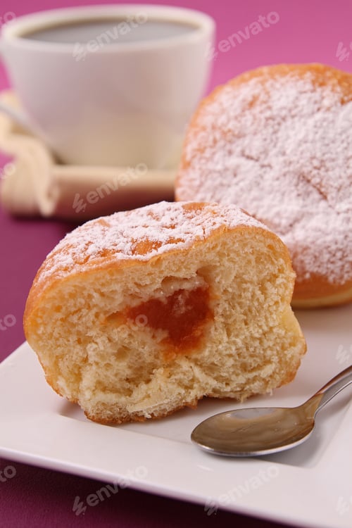 Preview: Doughnut With Apricot Jam