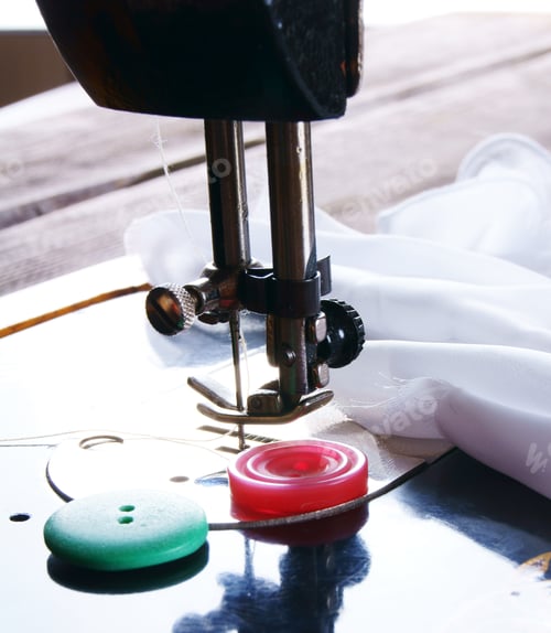 Preview: Sewing. The Sewing Machine And Accessories (Threads, Needle, Buttons).