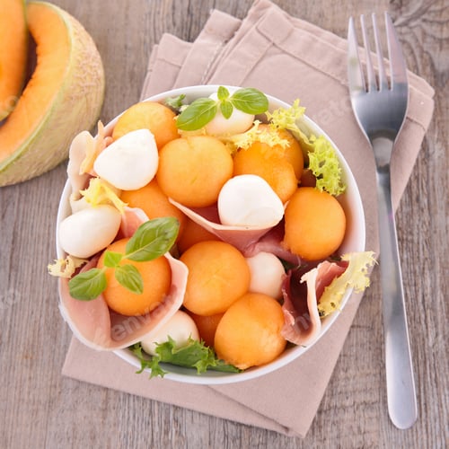 Preview: Melon, Mozzarella And Basil