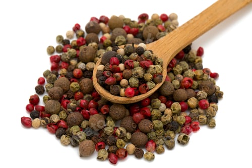 Preview: Peppercorn Mix In A Wooden Spoon