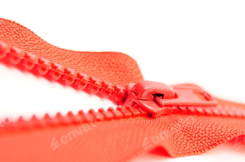 Preview: Zipper Lock. On A White Background.