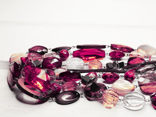 Preview: Jewelry Beads With Bright Colorful Crystals Luxury Fashion Accessory Background