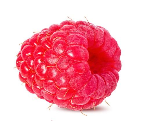 Preview: Raspberry Isolated On White Background