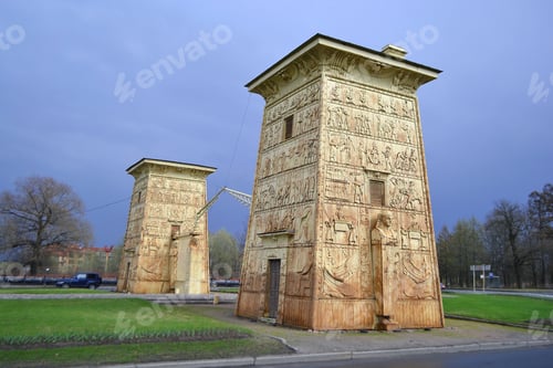 Preview: Egyptian Gate In Pushkin (Tsarskoye Selo), St.Petersburg, Russia