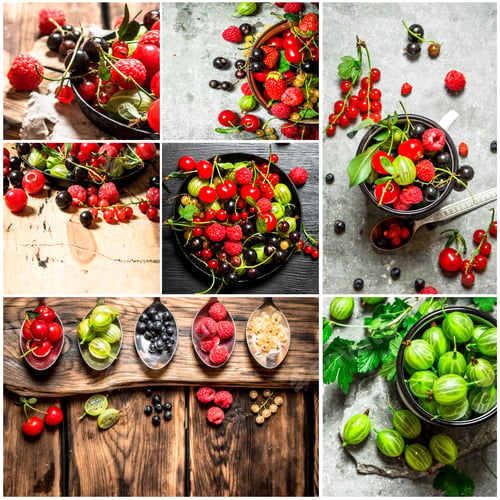 Preview: Food Collage Of Berry .