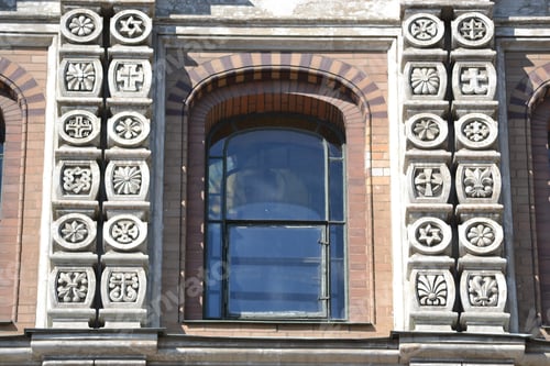 Preview: Ornate Window Of Orthodox Cathedral Spas Na Krovi In St.Petersburg, Russia.