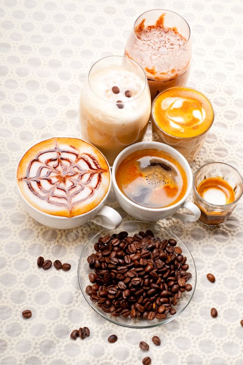 Preview: Group Selection Of Different Italian Coffee Type