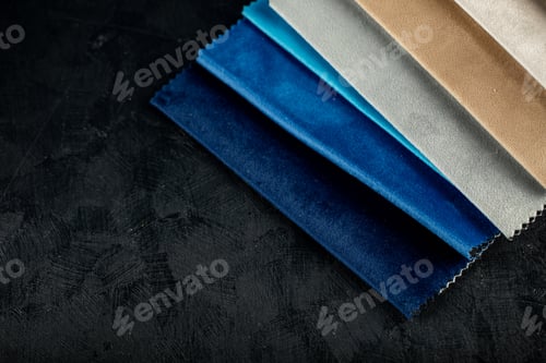 Preview: Grey And Blue Color Tailoring Leather Tissues In Catalog