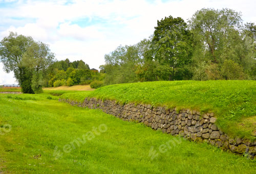 Preview: Spring Landscape In Park In The Fortress Of Lappeenranta,, Finland.