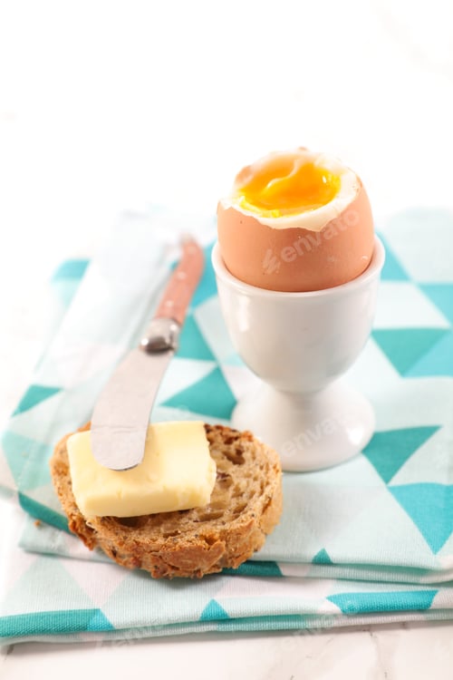 Preview: Soft Boiled Egg With Bread And Butter