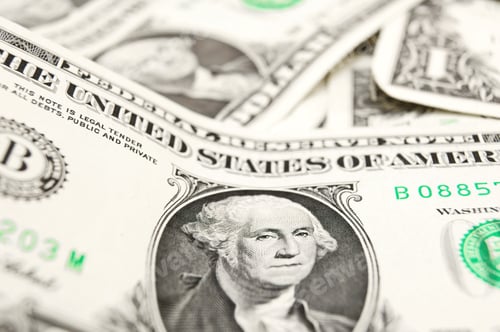 Preview: Macro Image of United States One Dollar Bills