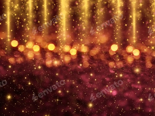 Vista previa: Guirnalda de luces de Navidad de fondo abstracto