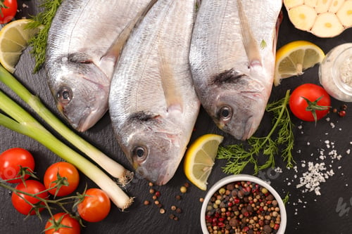 Preview: Raw Fish And Ingredients